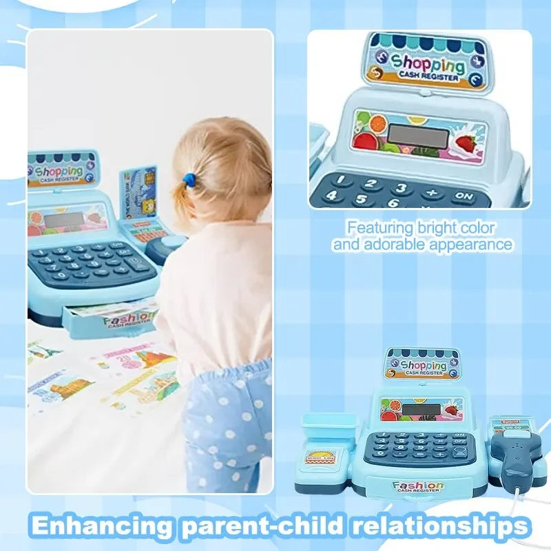 Kids Electronic Cash Register Toy – Pretend Play Supermarket Pretend Play Toy PLUSH