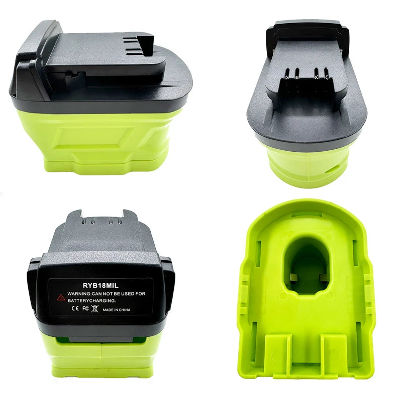 Ryobi 18V ONE+ Battery Adapter Converter for Milwaukee 18V Tools Battery Adapter Converter PLUSH
