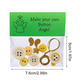 DIY Christmas Button Craft Kit – Snowman & Santa Ornaments DIY Craft Kit PLUSH 04 Material package