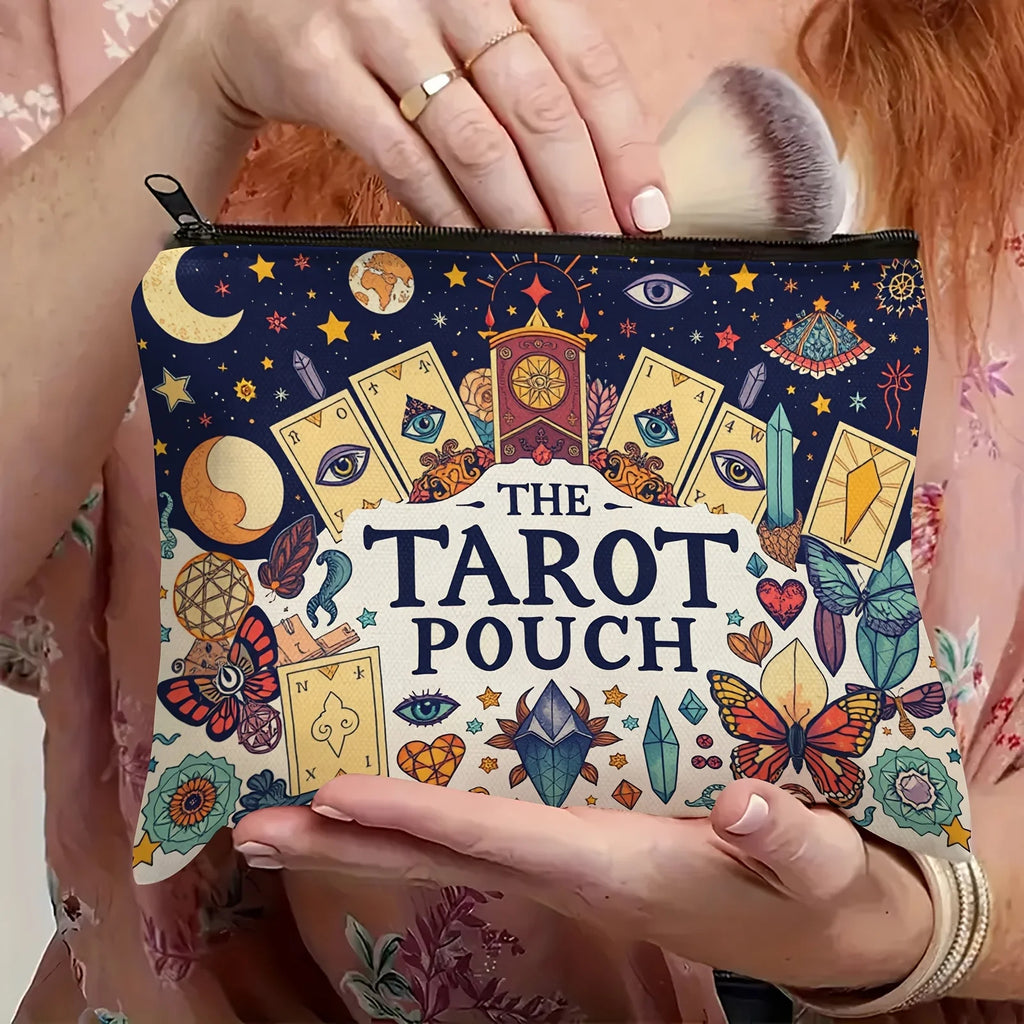 Tarot Makeup Bag – Zipper Pouch for Cosmetics & Jewelry Makeup Zipper Pouch PLUSH