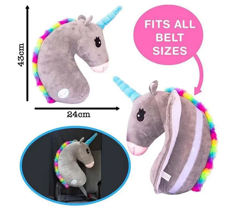 Unicorn Plush Car Seat Belt Cover – Kids Shoulder Pillow Cushion Plush Seat Belt Pillow PLUSH