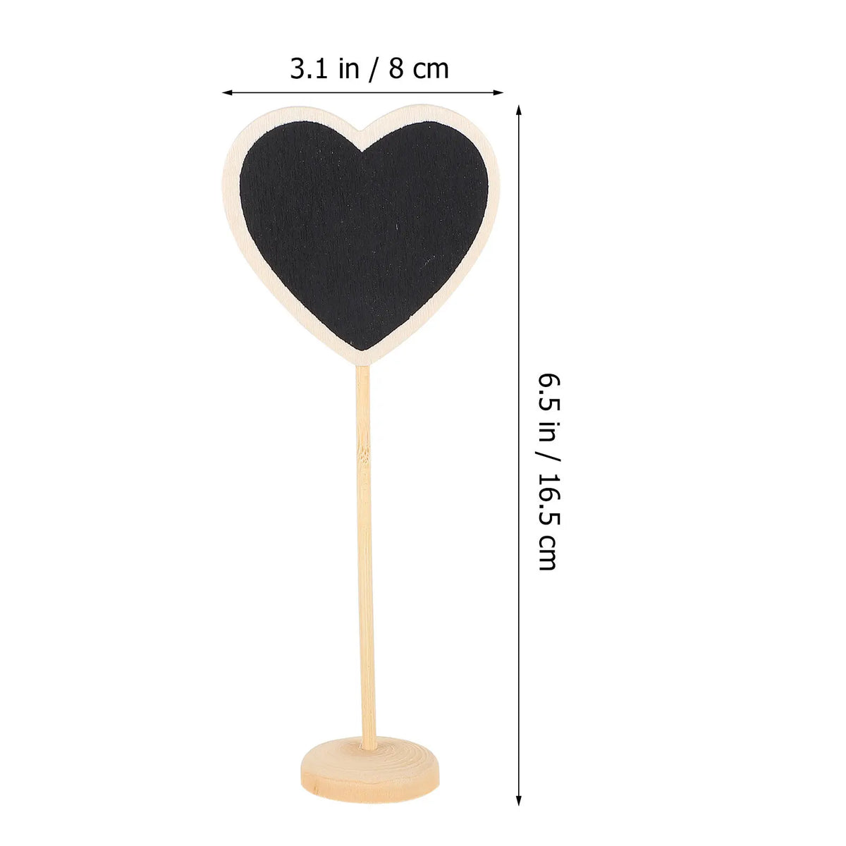 10pcs Heart Mini Chalkboard Signs – Birch Wood Message Boards Mini Chalkboard Signs PLUSH