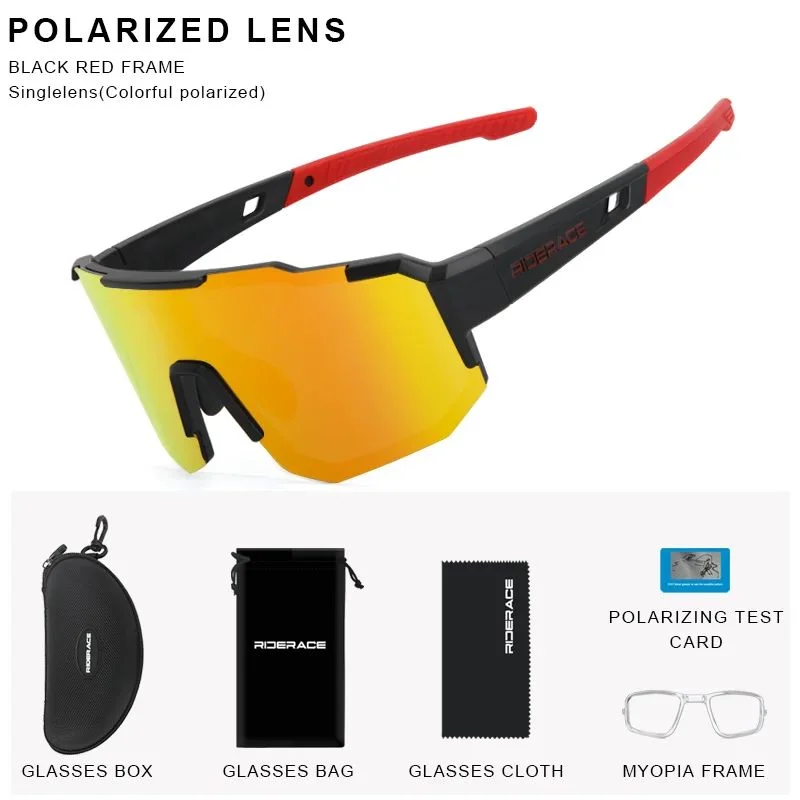 Photochromic Cycling Sunglasses UV400 – Unisex Bike Goggles Cycling Sunglasses PLUSH Polarized Red