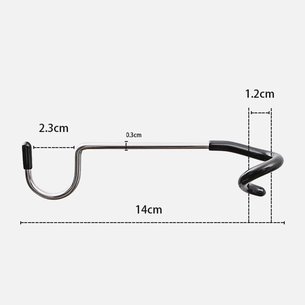 Stainless Steel Tent Pole Lamp Hook Clip – 4pcs Outdoor Camping Tent Pole Hook PLUSH