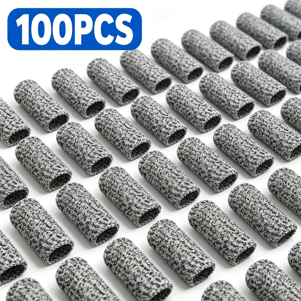 Level 5 Cut Resistant Finger Cots – Thumb Protector Sleeves Cut Resistant Finger Cots PLUSH 100PCS