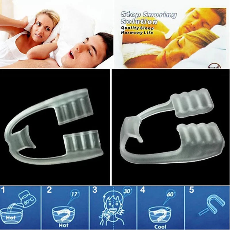 2-Pack Silicone Night Mouth Guard – Teeth Protector Sleep Aid Night Mouth Guard PLUSH