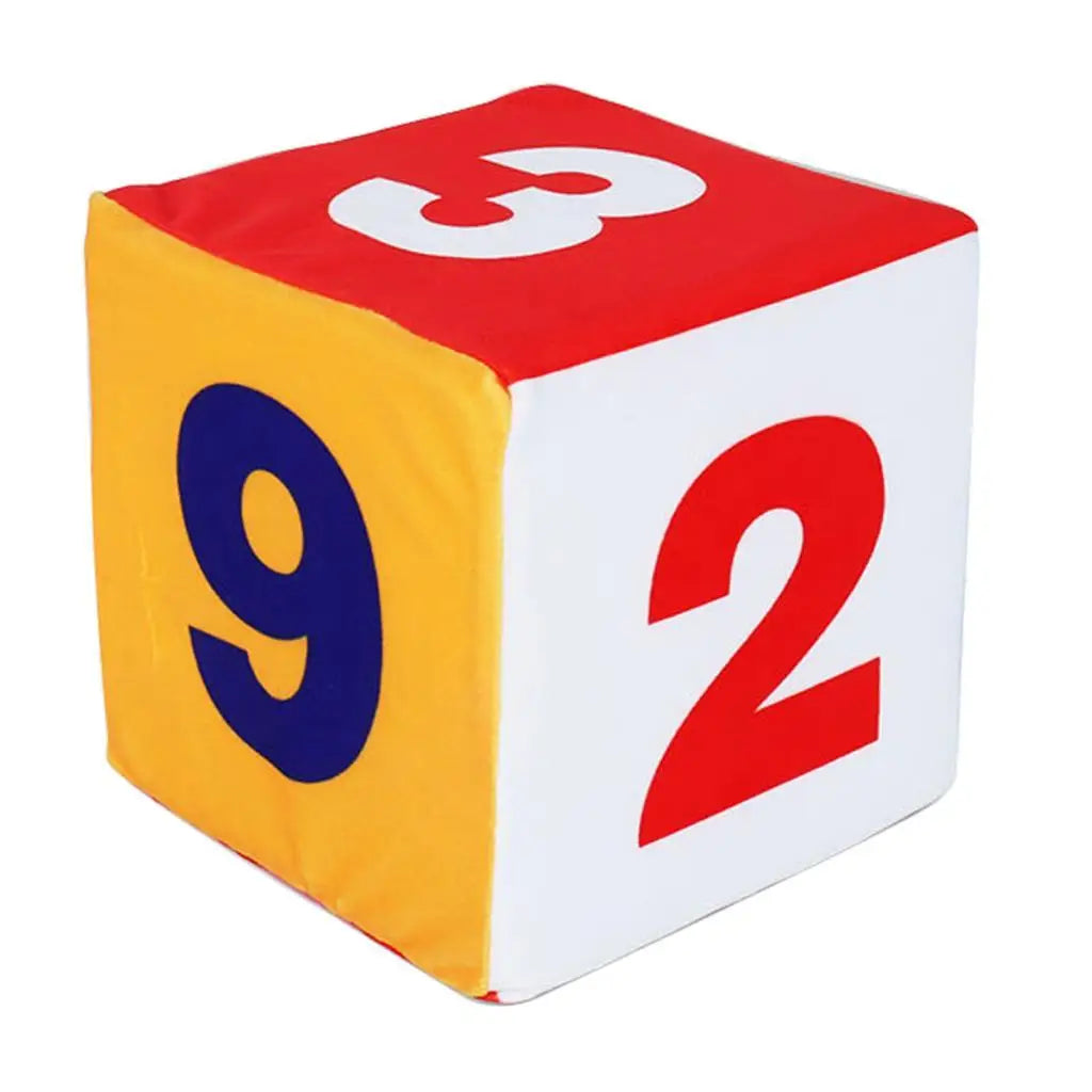 15cm Large Soft Foam Dice – Math Teaching Cube for Kids Educational Foam Dice PLUSH