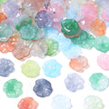 100pcs 16mm Lotus Leaf Acrylic Spacer Beads – DIY Jewelry Acrylic Spacer Beads PLUSH mix color