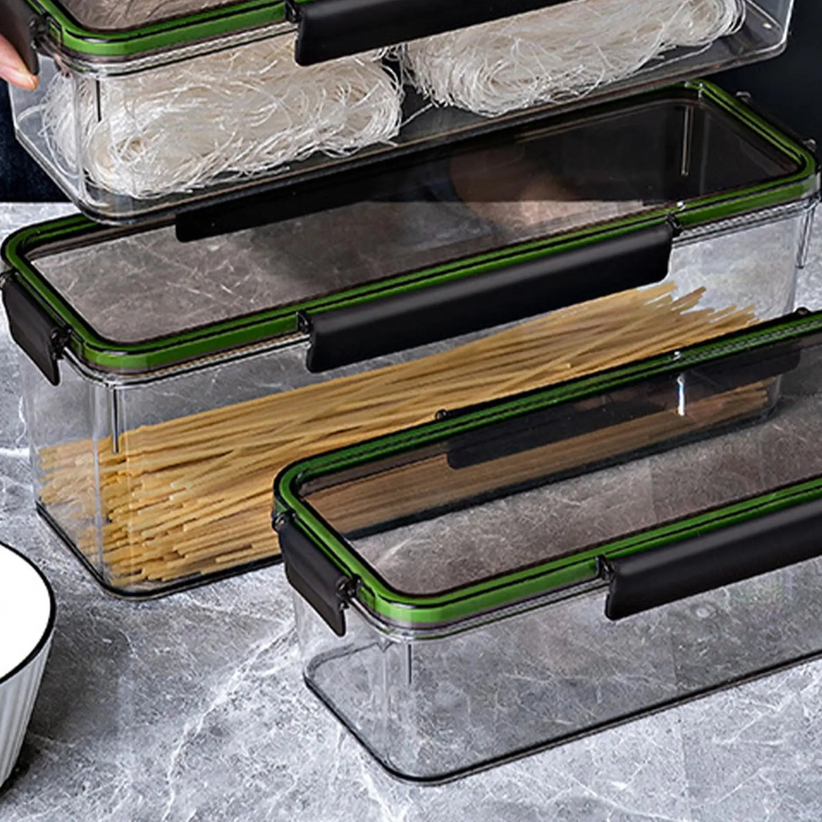 Airtight Pasta Noodle Storage Container | 1.5L & 2.25L Food Storage Container PLUSH