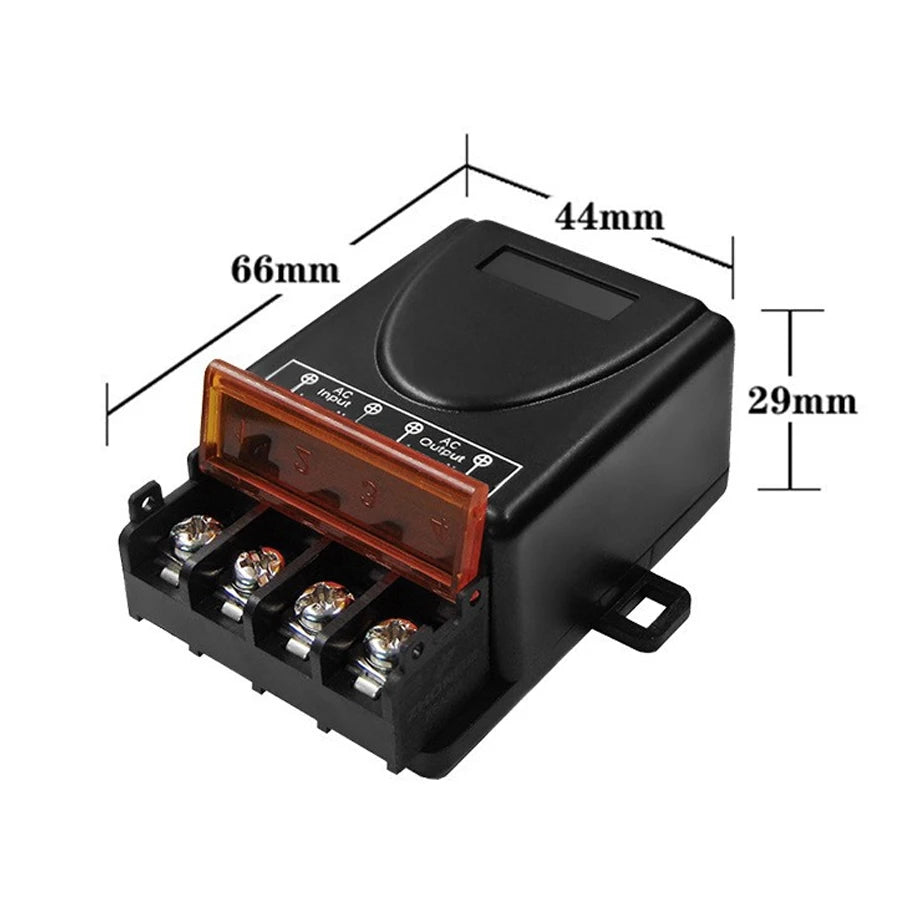 433MHz Wireless Relay Switch 30A – Remote Control AC/DC Wireless Relay Switch PLUSH