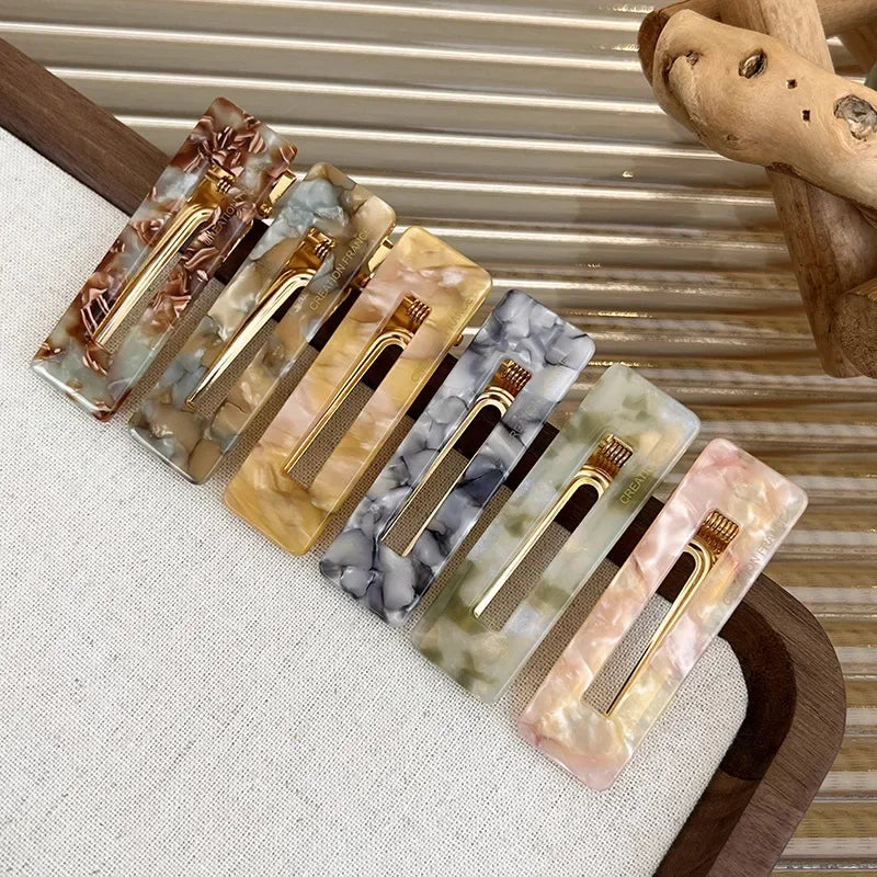 Acetate Seamless BB Hair Clips Korean Barrettes – Coffee Hair Clip Barrette PLUSH