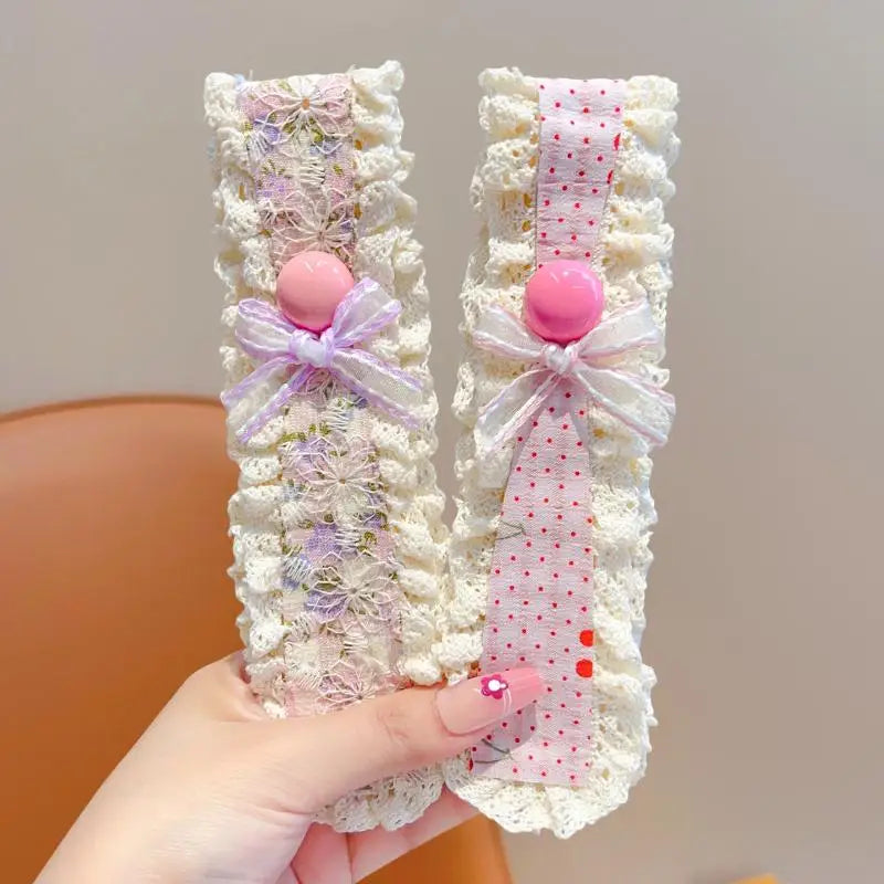 Baby Girls Princess Headbands with Bang Stickers – 1/3pcs Baby Hair Headband PLUSH