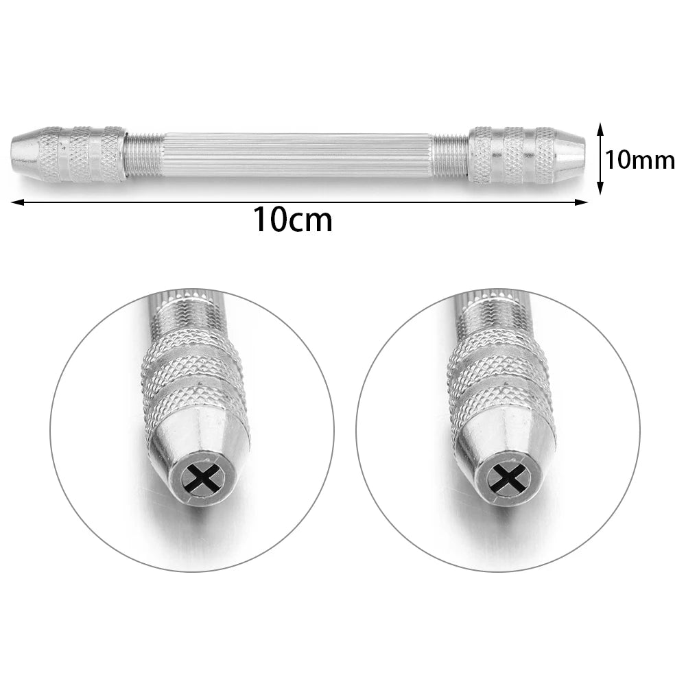 Pin Vise Hand Drill Wire Twisting Tool – Jewelry & Craft Jewelry Making Tool PLUSH Rhodium01