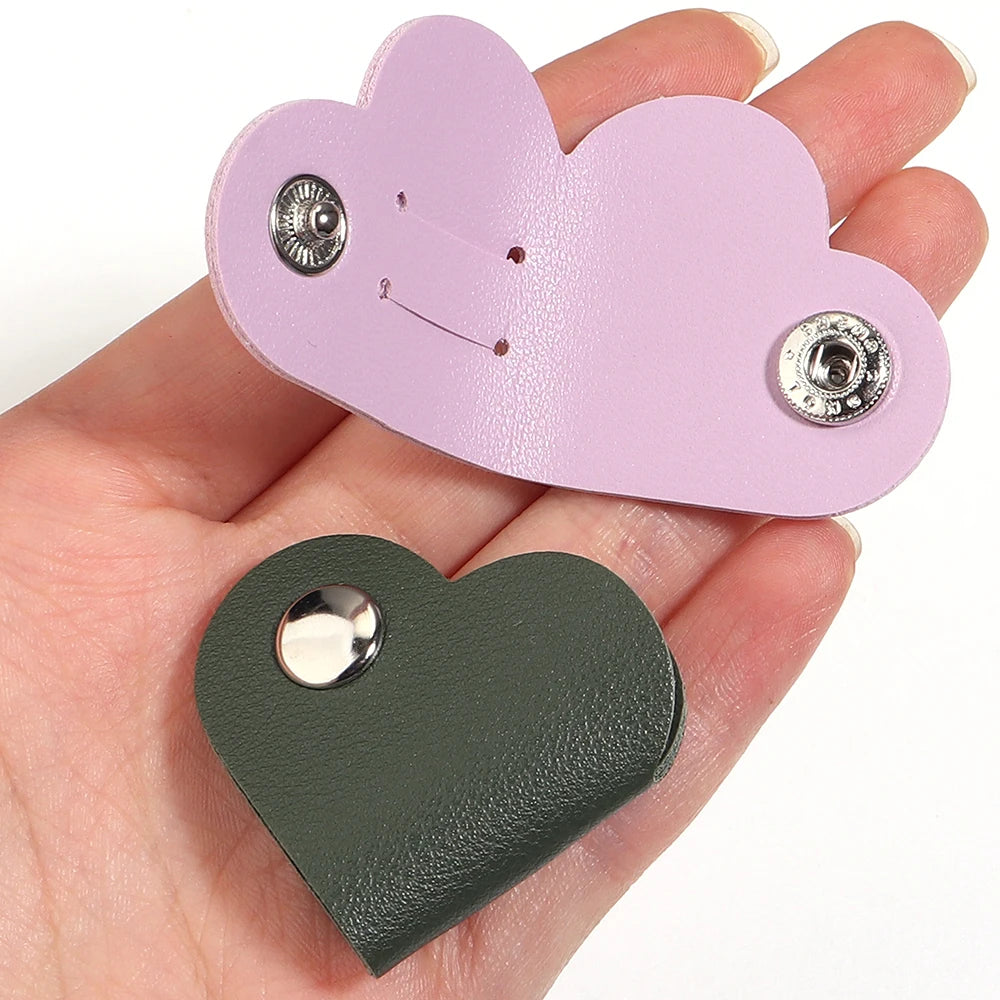 5pcs Heart PVC Cable Clips – Cord & Wire Organizer Holder Cable Organizer Clips PLUSH
