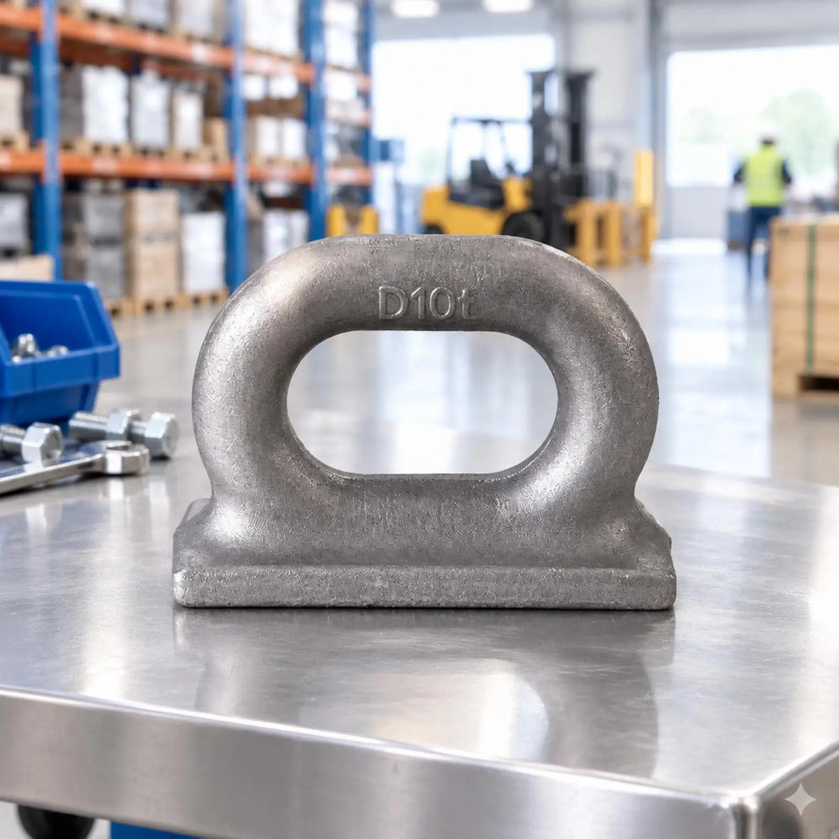 Marine Weldable D-Shape Oval Eye Plate | Flat Base Rigging Weldable Eye Plate PLUSH
