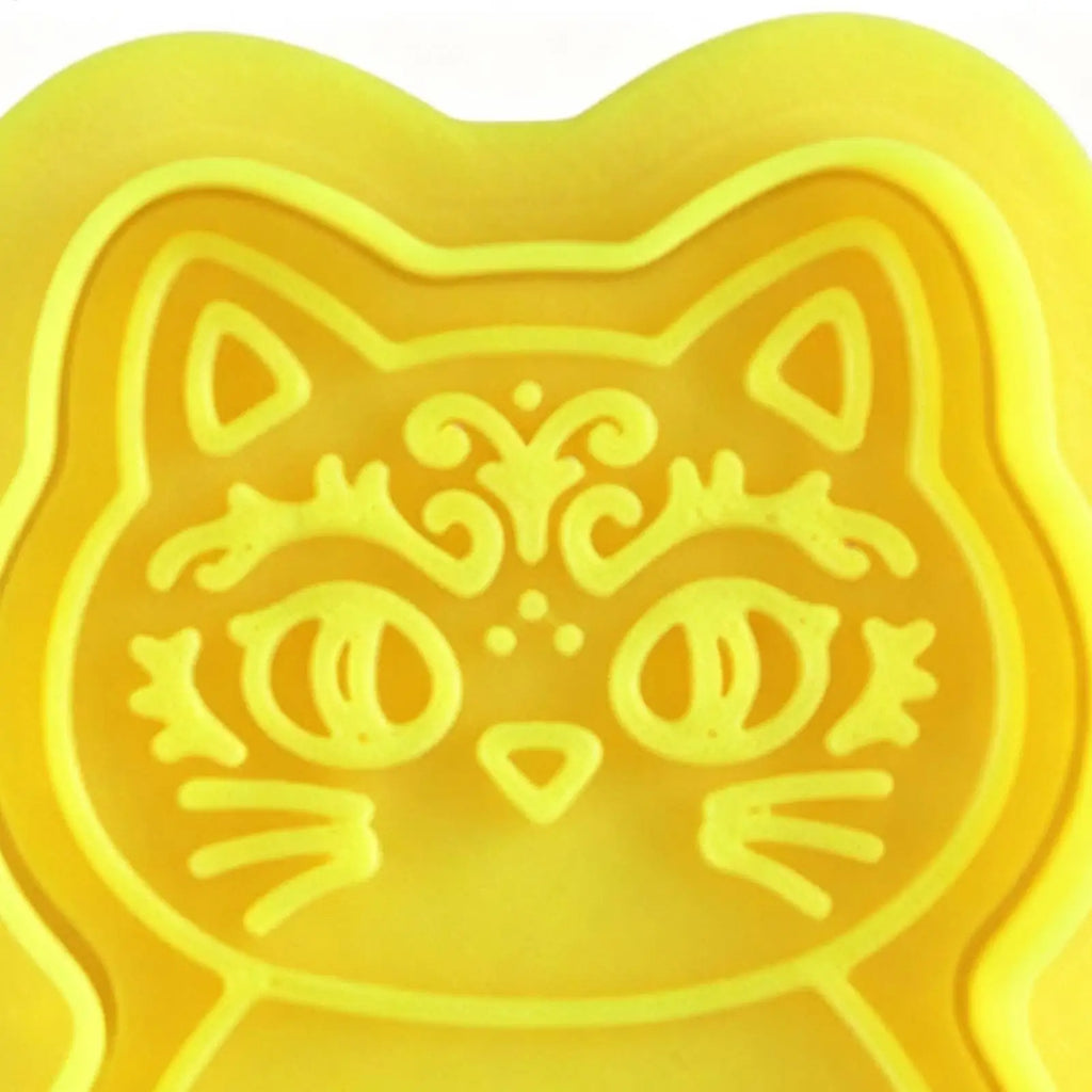 Halloween Cookie Cutter Stamp – Ghost Pumpkin Cat Mold Cookie Cutter Stamp PLUSH