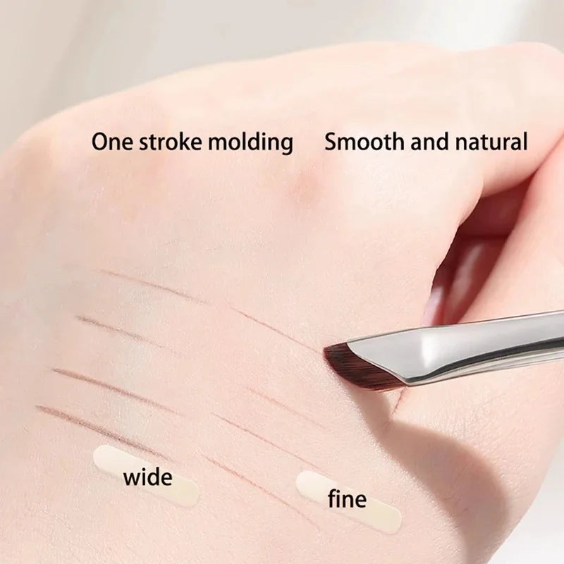 Sickle Eyeliner & Eyeshadow Detail Brush | Angled Brow Tool Eye Makeup Brush PLUSH