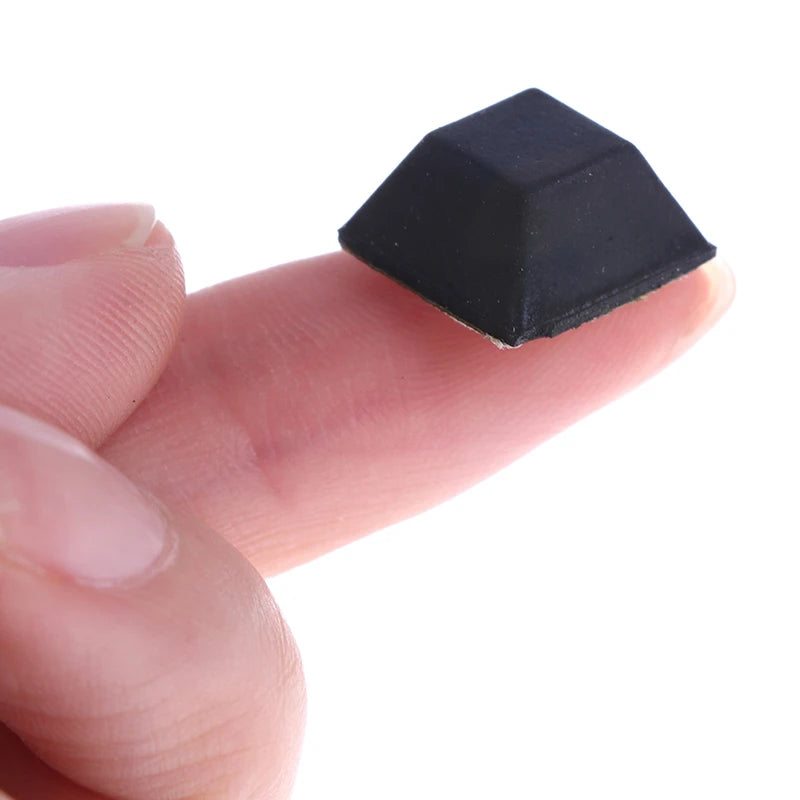 40pcs Square Rubber Bumper Feet Self-Adhesive Furniture Pads Rubber Bumper Pads PLUSH