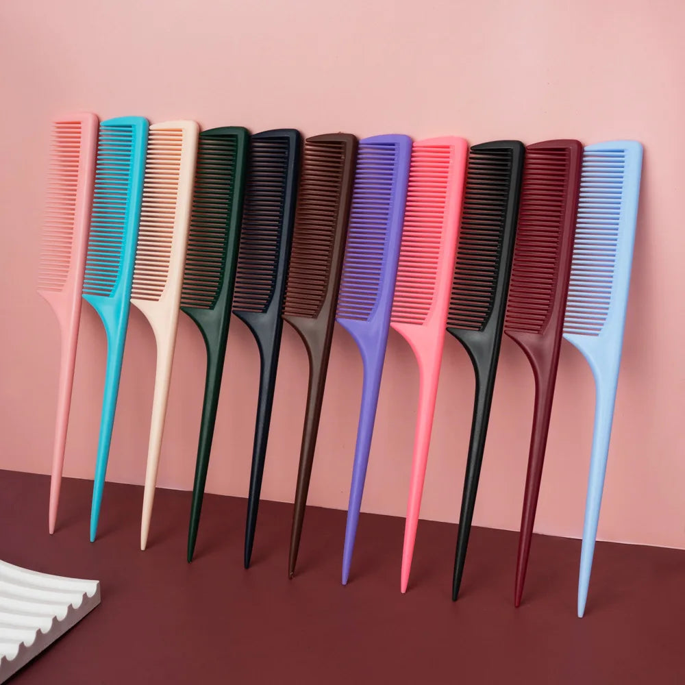 Sharp Pointed Tail Comb – Fine Teeth Hair Styling for Girls Hair Styling Comb PLUSH