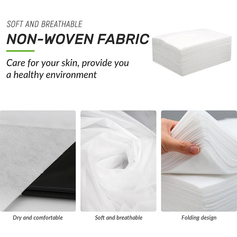 Disposable Nonwoven Bed Covers 10/20pcs – Spa Massage Tattoo Disposable Bed Covers PLUSH