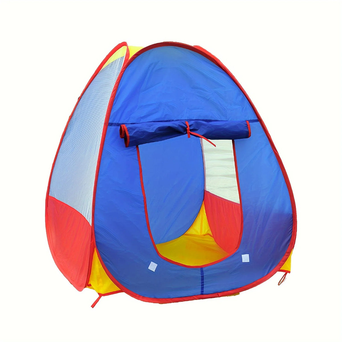 Kids Foldable Play Tent with Ball Pit – Colorful Playhouse Kids Play Tent PLUSH Three Color Tent