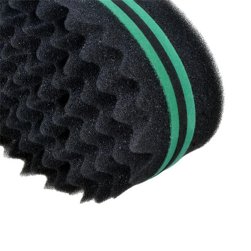 Oval Double-Sided Magic Twist Hair Sponge Brush for Natural Hair Hair Twist Sponge PLUSH