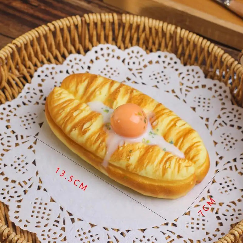 Simulation Bread Squeeze Fidget Toy – Squishy Food Novelty