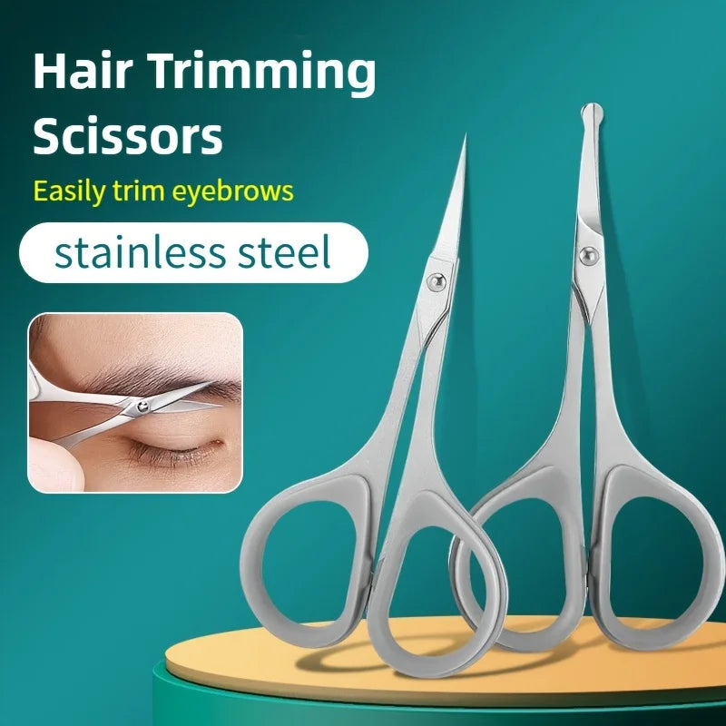 Stainless Steel Grooming Scissors – Eyebrow, Beard & Hair Grooming Scissors PLUSH