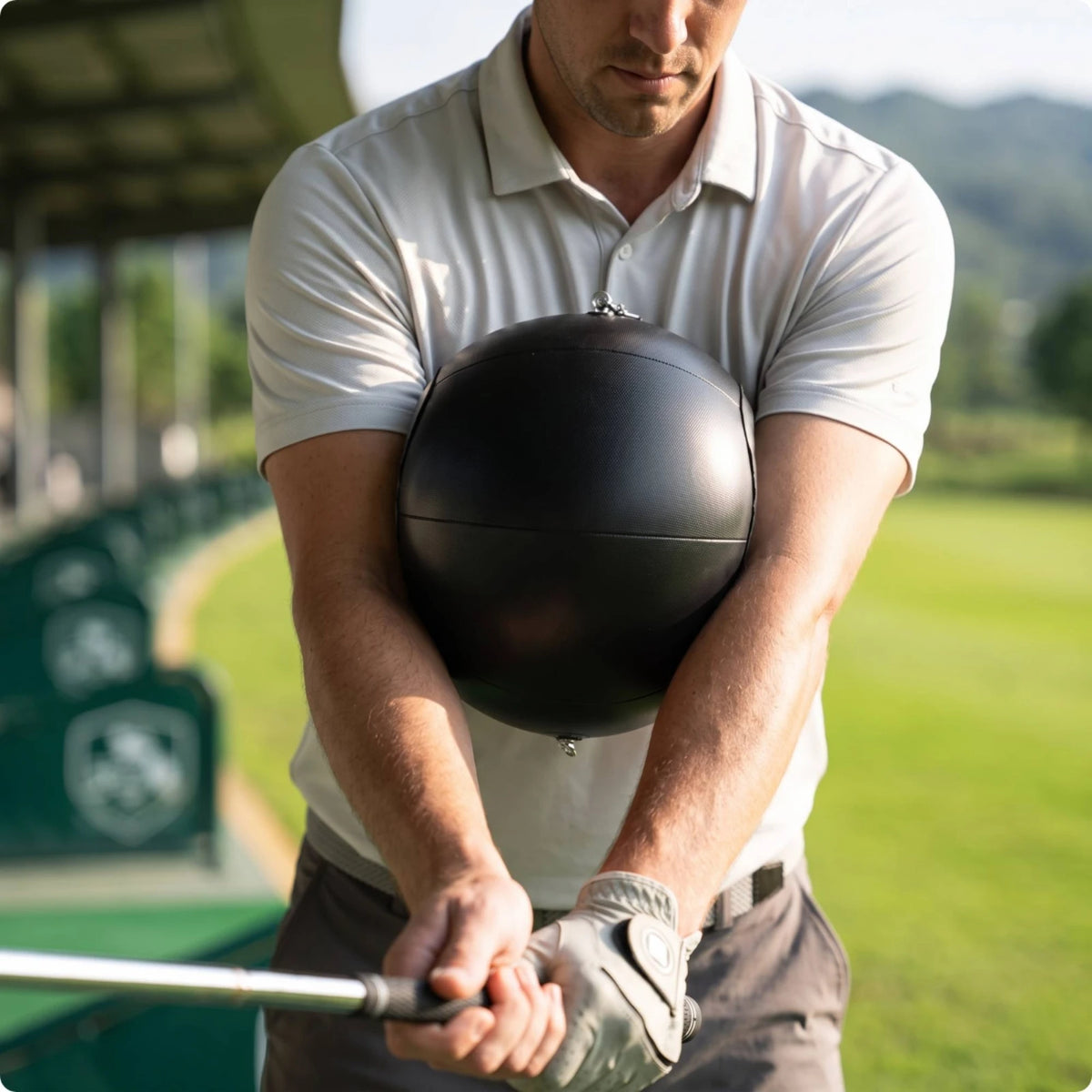Golf Swing Inflatable Ball Aid – Adjustable Swing Trainer Golf Swing Trainer PLUSH Default Title
