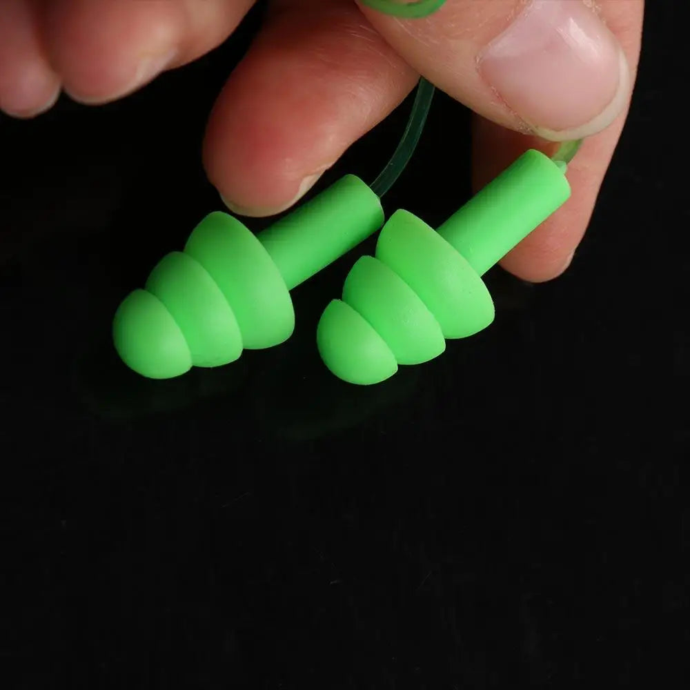 Silicone Ear Plugs & Nose Clip Set – Diving, Surf & Shower Swim Ear Plugs PLUSH