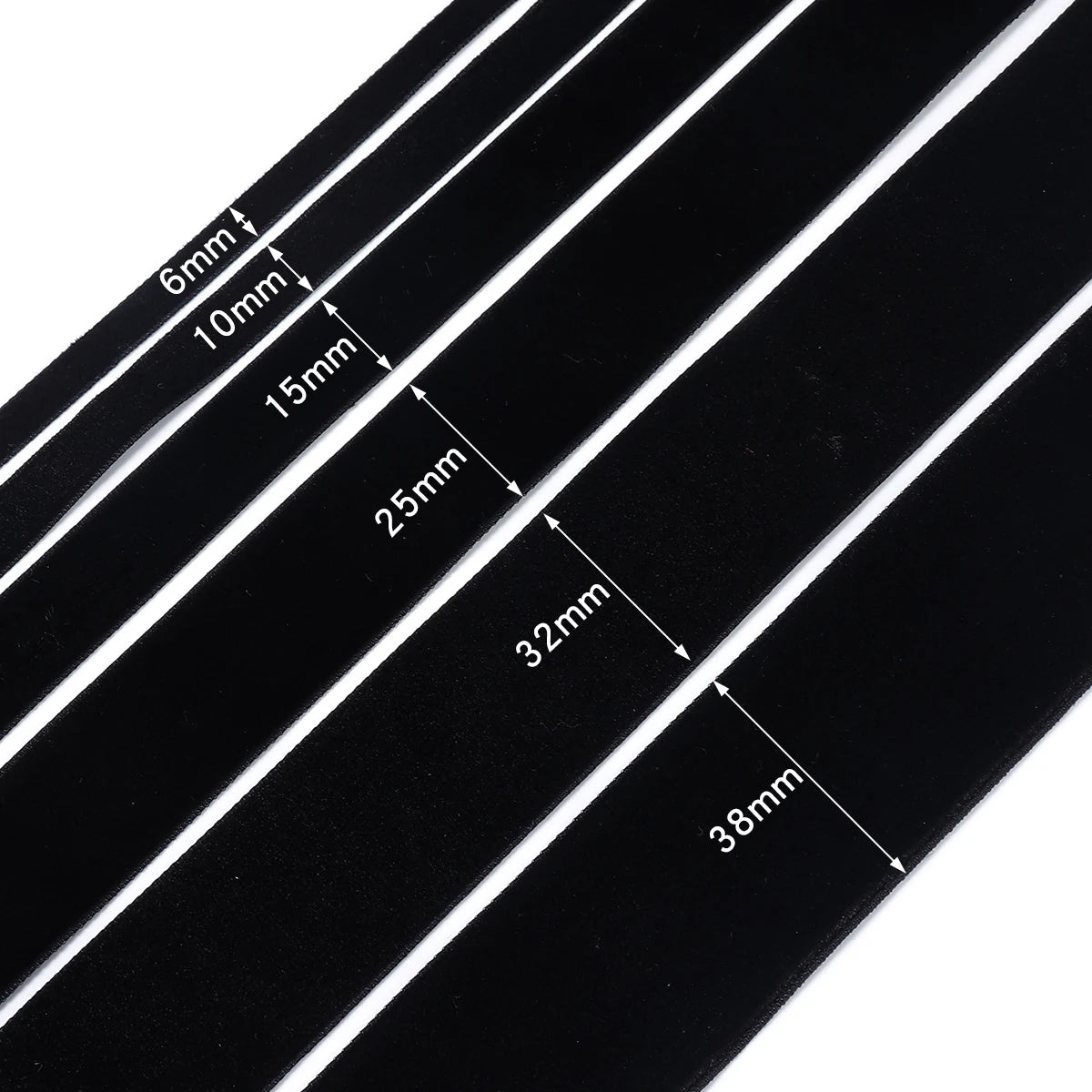 Velvet Ribbon Roll Black & Wine Red 5-10 Yds – DIY Crafts Velvet Craft Ribbon PLUSH Black 38mm 5yards