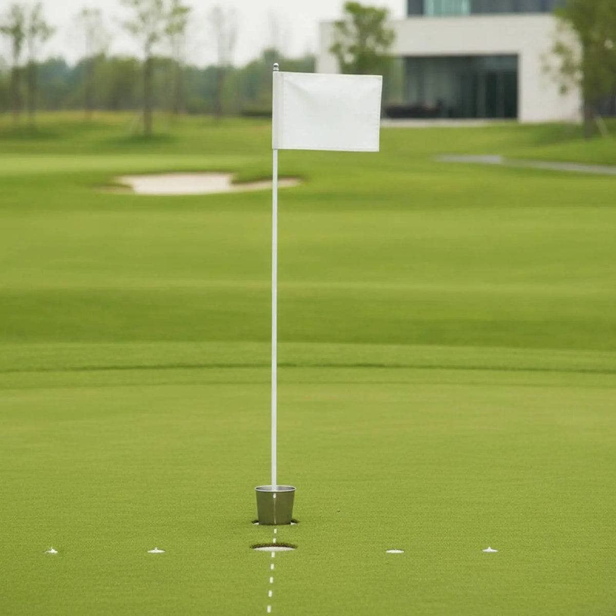 Golf Flag Pole with Stainless Steel Cup – Yard Practice Set Golf Practice Set PLUSH