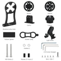 Bike Computer Handlebar Mount for Garmin, Bryton & Cateye Bike Computer Mount PLUSH black
