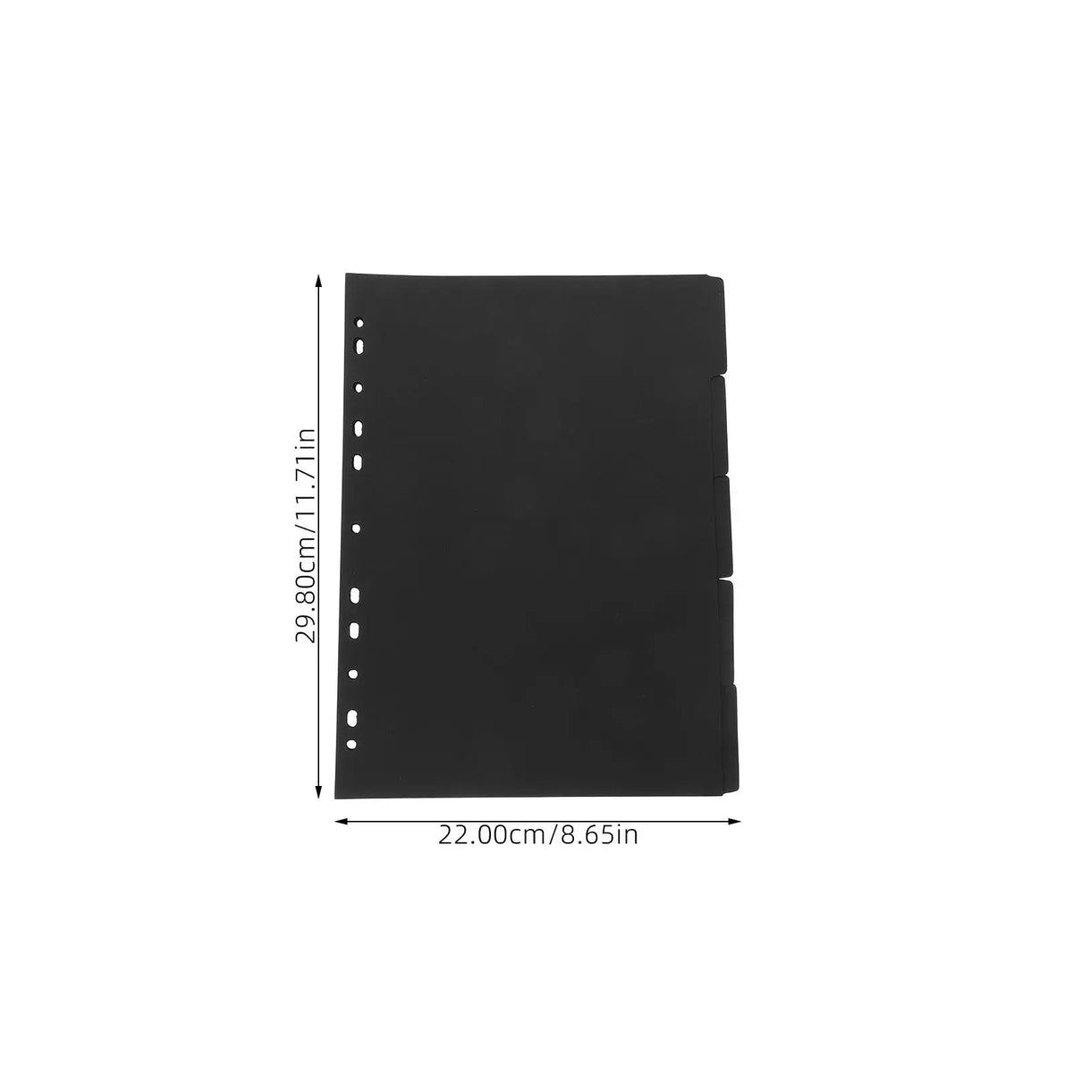 A4 Binder Index Dividers – 5 Sheet Detachable Page Separators Binder Dividers PLUSH