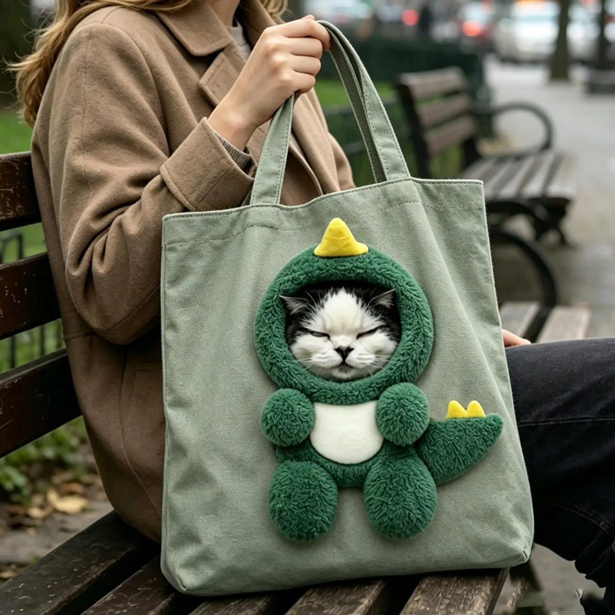 Cute Canvas Cat Carrier Shoulder Bag – Breathable Pet Tote Pet Carrier Bag PLUSH