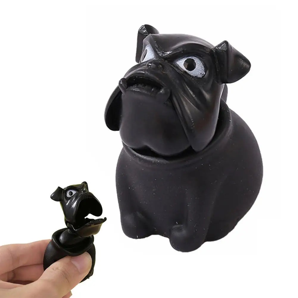 Pug Squeeze Fidget Toy – Stretchy Sensory Doll for Desk & On-Go Squeeze Fidget Toy PLUSH Black