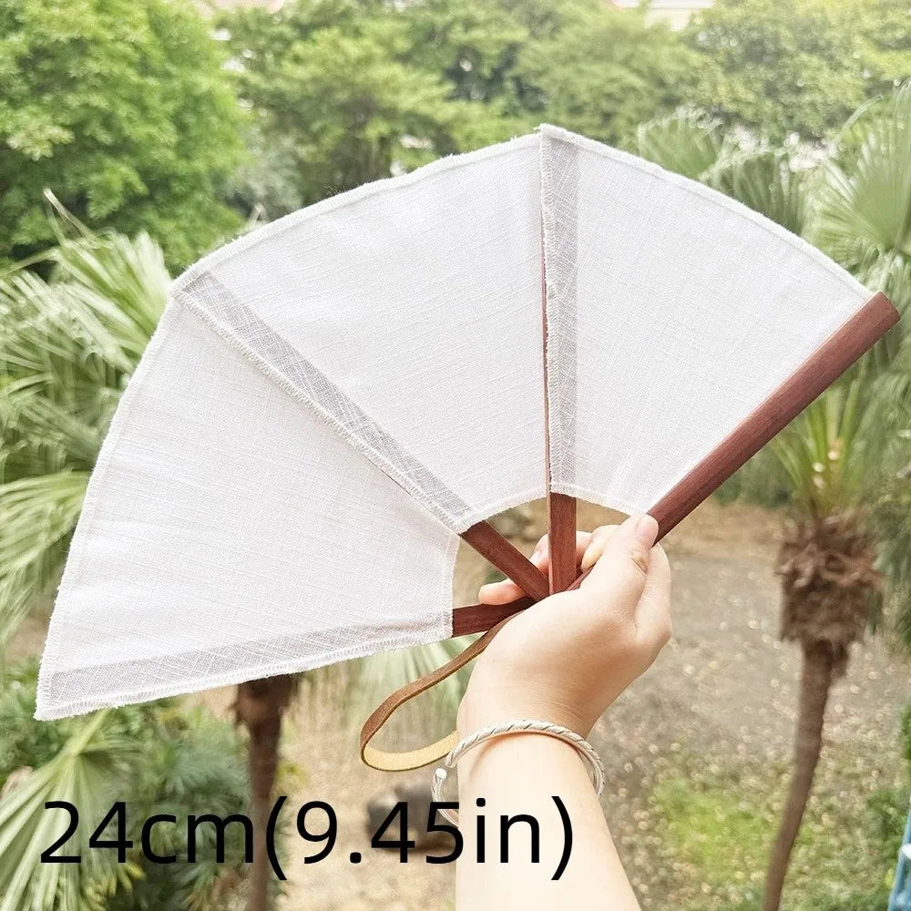 Handmade Embroidered Spanish Folding Fan – Vintage Portable Fan Folding Hand Fan PLUSH Style E