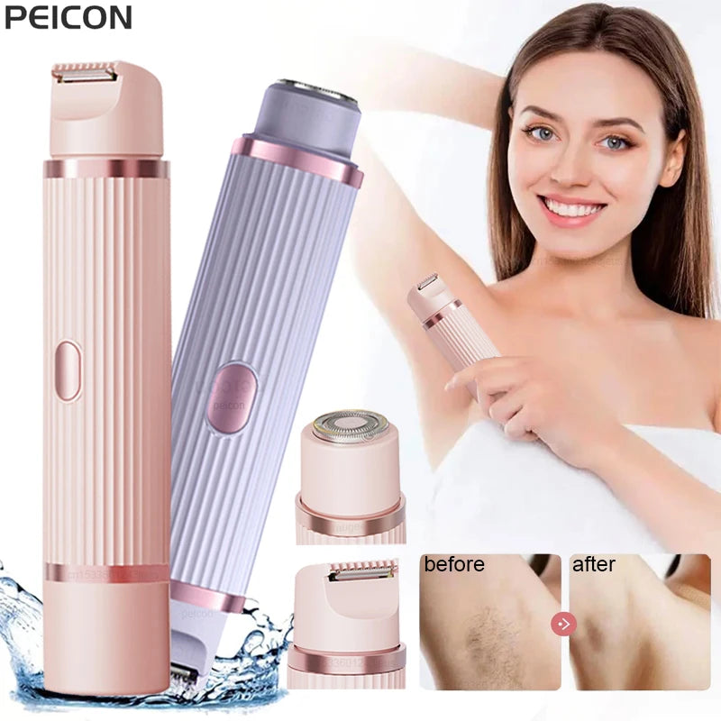 2-in-1 Electric Shaver & Epilator for Women – Body & Face Electric Epilator Shaver PLUSH