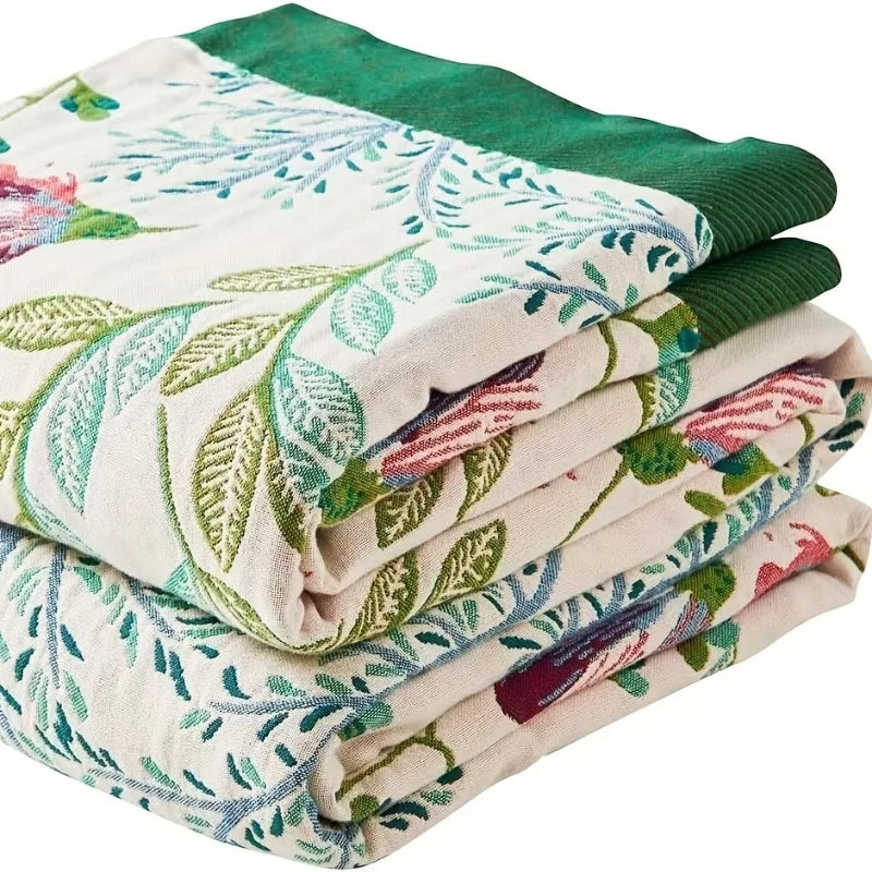 Extra Large Cotton Gauze Throw Blanket – All-Season Breathable Cotton Gauze Throw PLUSH