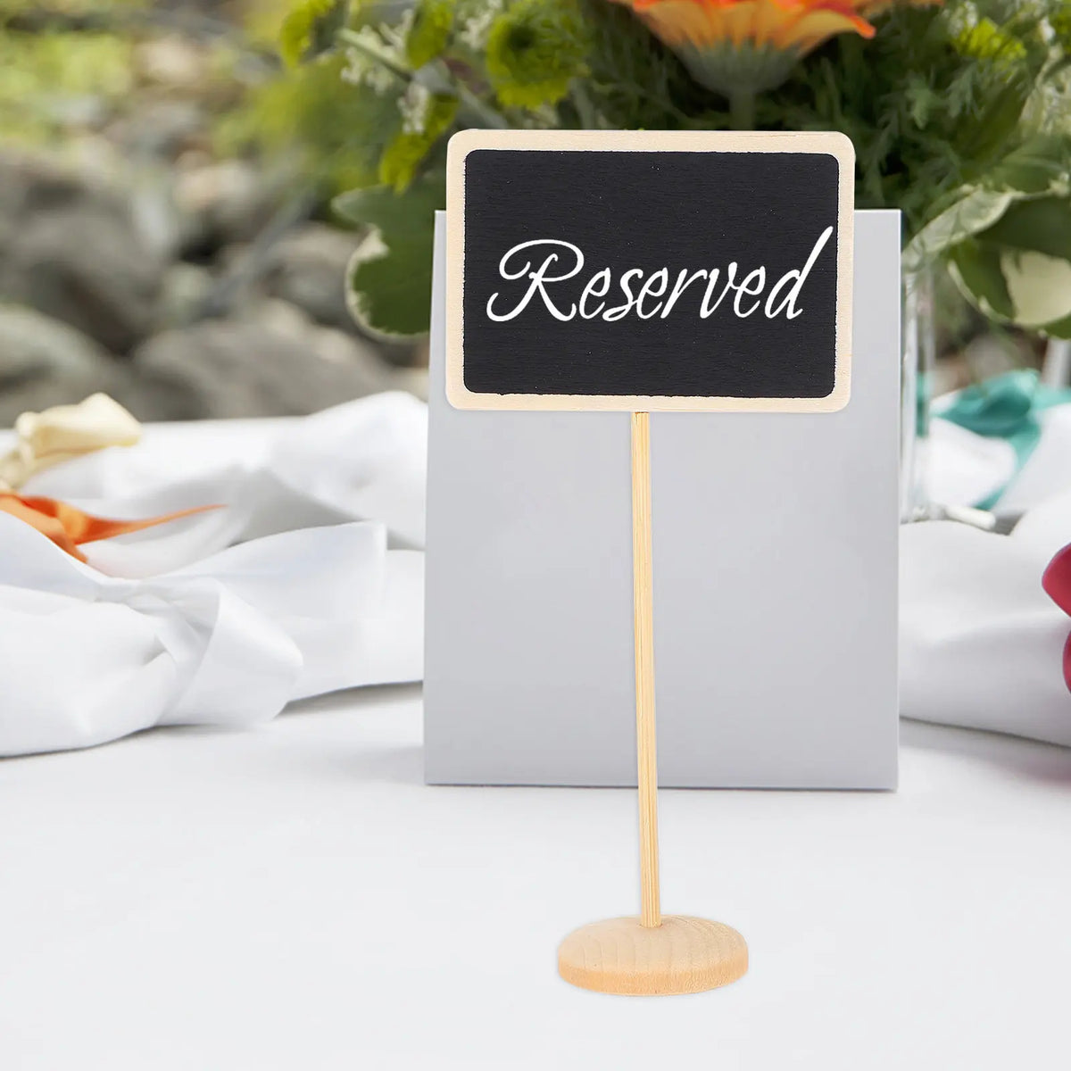 10pcs Mini Wooden Chalkboard Signs for Party & Wedding Decor Mini Chalkboard Signs PLUSH