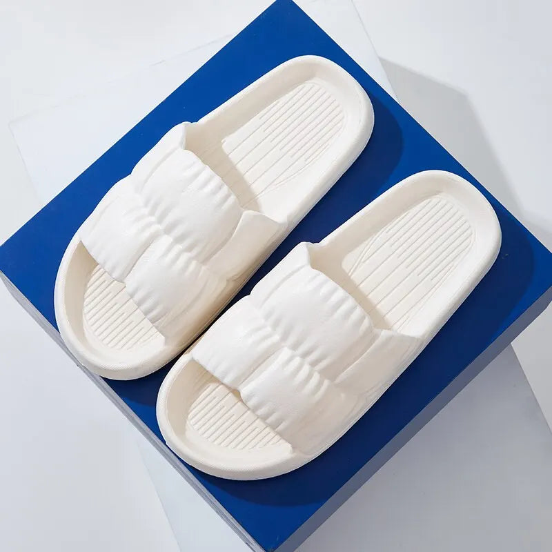 Women's Cloud Slippers Thick Platform EVA Flip Flops Unisex Platform Flip Flops PLUSH