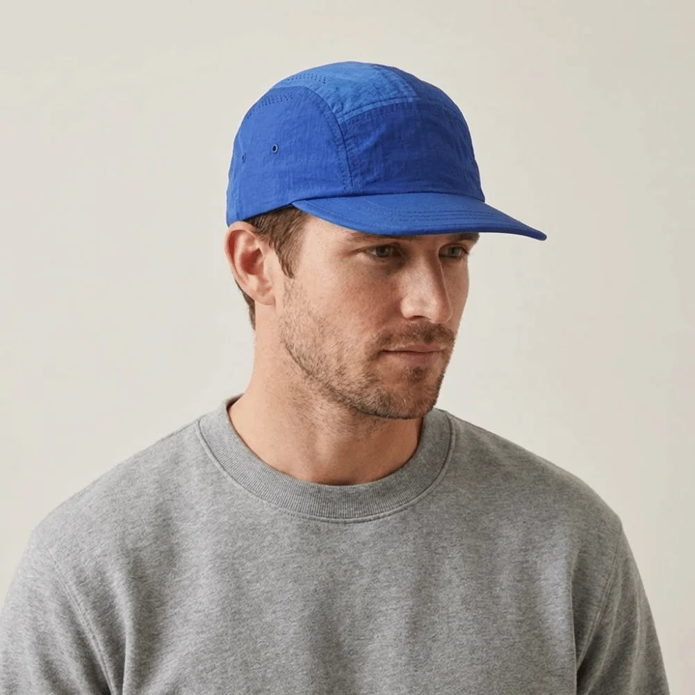 5-Panel Flat Brim Baseball Cap – Unisex Quick-Dry Hat Baseball Cap PLUSH