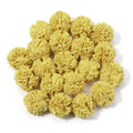 30pcs Tulle Flower Balls for DIY Hair Accessories & Crafts Craft Embellishments PLUSH ginger