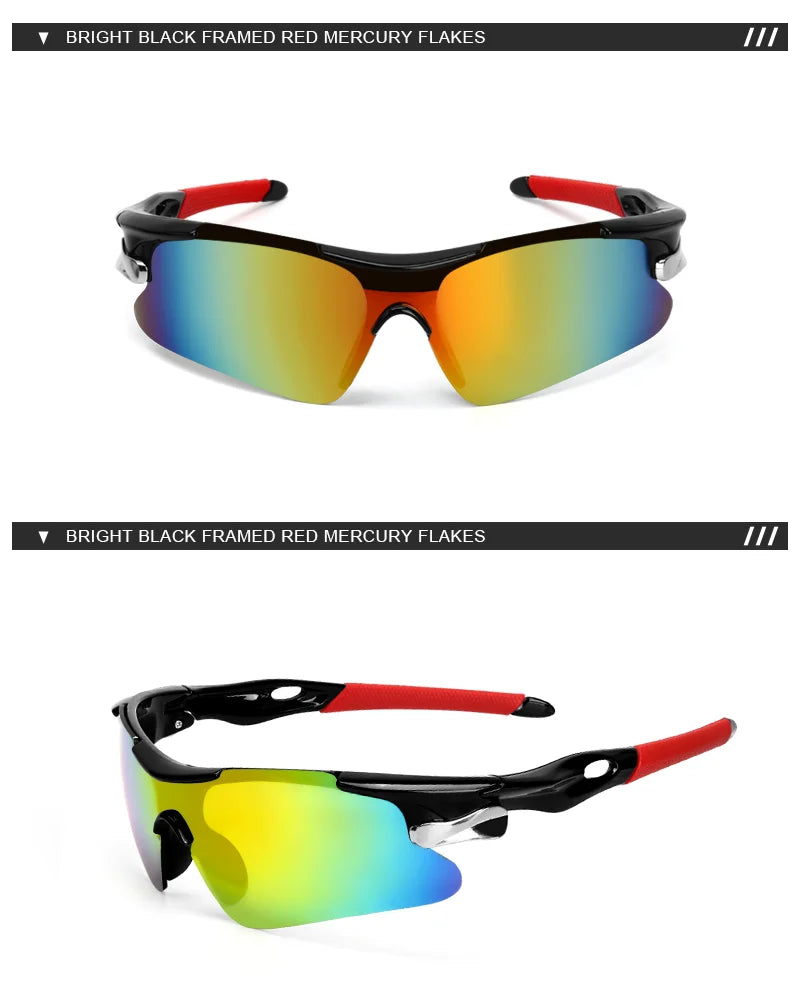 RIDERACE UV400 Cycling Sunglasses – Road & MTB Bike Eyewear Cycling Sunglasses PLUSH