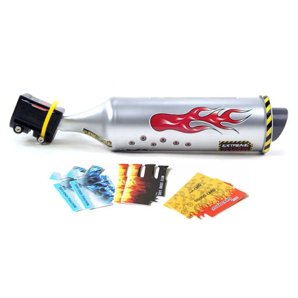 Bicycle Turbine Exhaust Pipe – 6 Motorcycle Sound Effects Bike Sound Accessory PLUSH