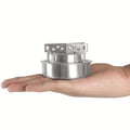 Portable Stainless Steel Alcohol Stove – Camping Burner Camp Alcohol Stove PLUSH Light Grey