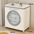 Extra Large Foldable Storage Box with Wheels & Clamshell Lid Foldable Storage Box PLUSH Grey 60cm