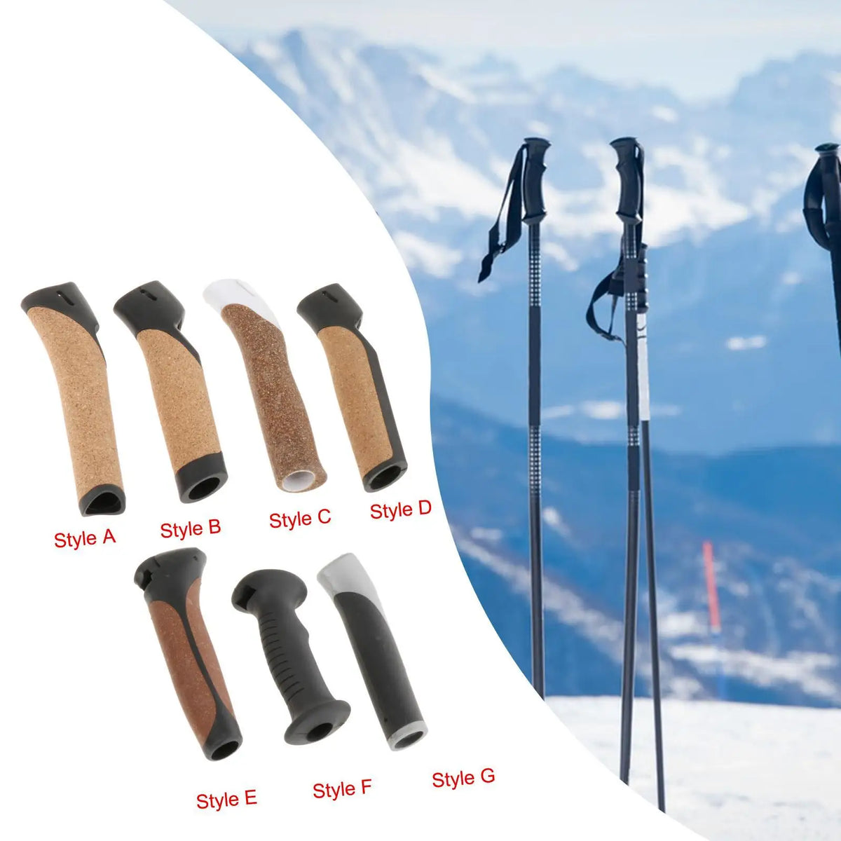 Trekking Pole Replacement Handle Grip | Ergonomic Hiking Grip Trekking Pole Grip PLUSH
