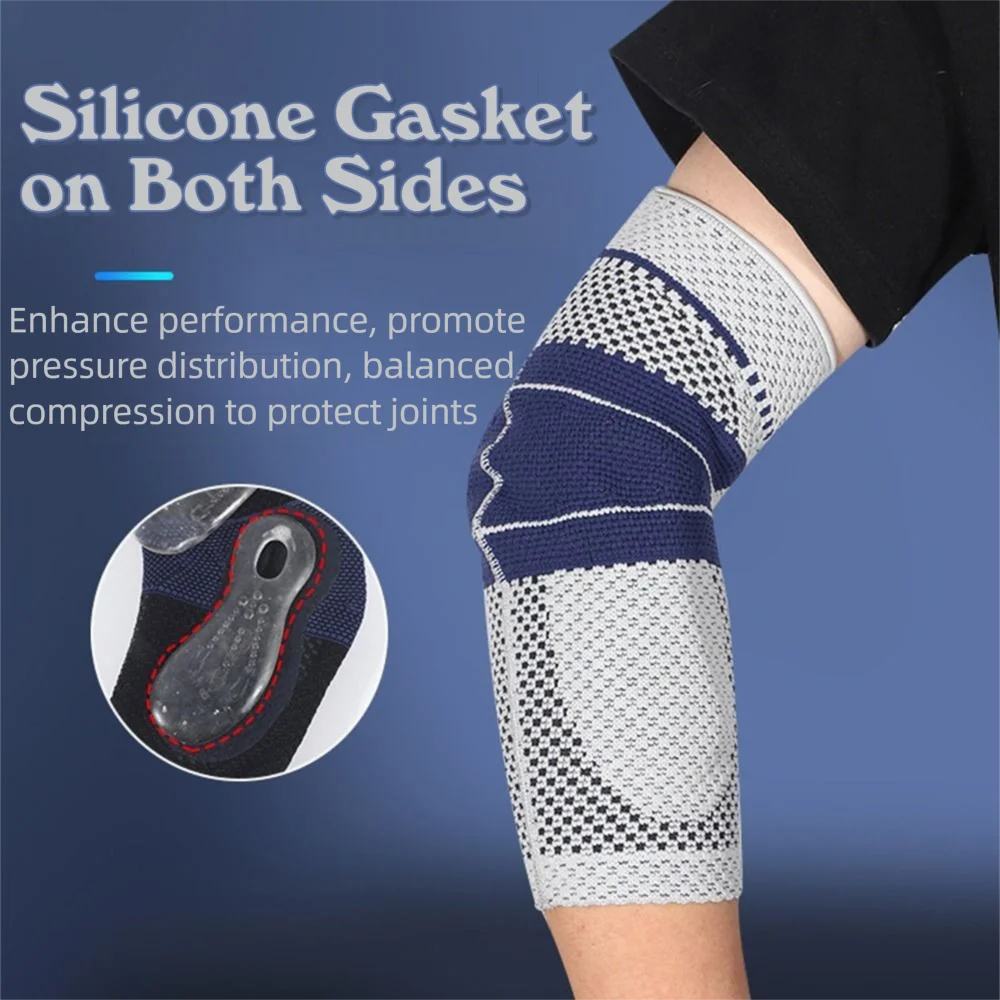 Breathable Compression Sports Elbow Pad – Knit Protector Elbow Compression Sleeve PLUSH