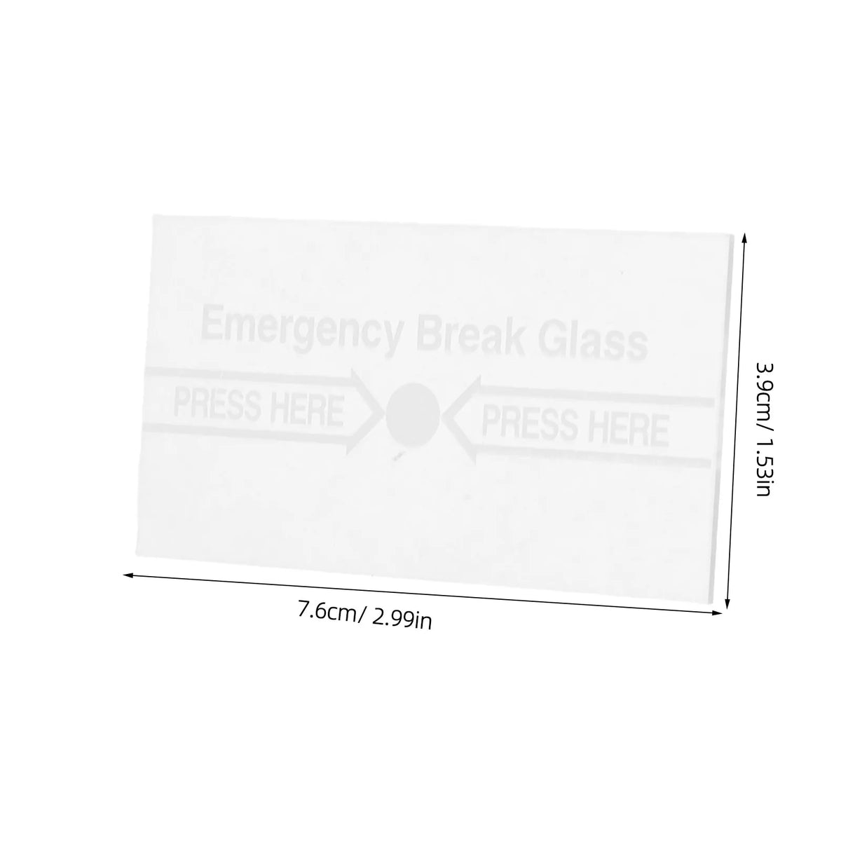 8-Pack Break Glass Alarm Cover Replacement Tiles | Transparent Alarm Glass Cover PLUSH